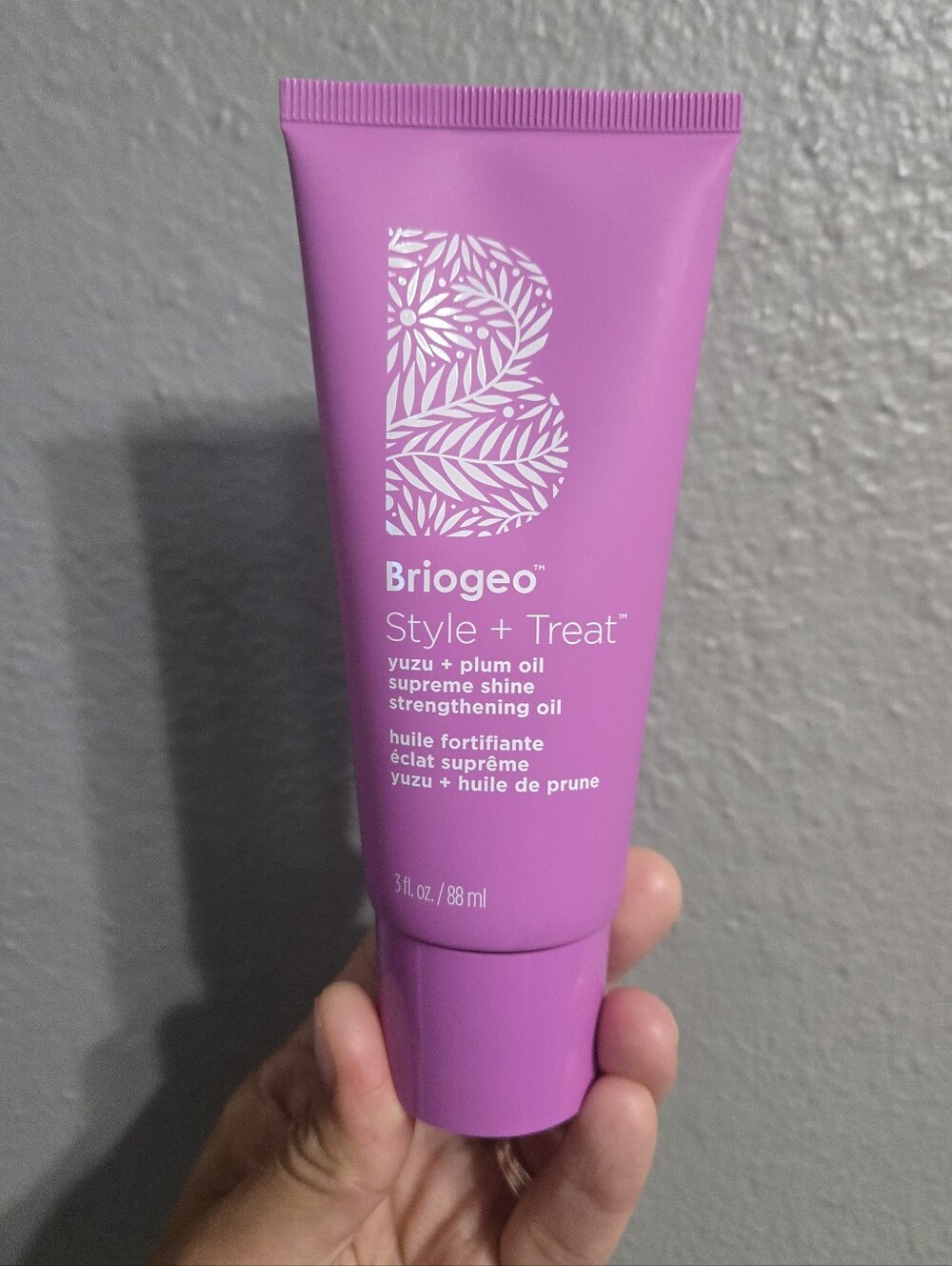 New Briogeo Purple Style + Treat Yuzu + Plum Oil Supreme Shine Strengthening Oil